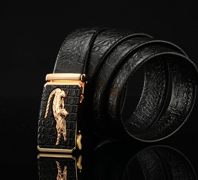 DESTINY Designer Belts Men High Quality Male Genuine Leather Strap Luxury Famous Brand Logo Crocodile Silver Gold Ceinture Homme