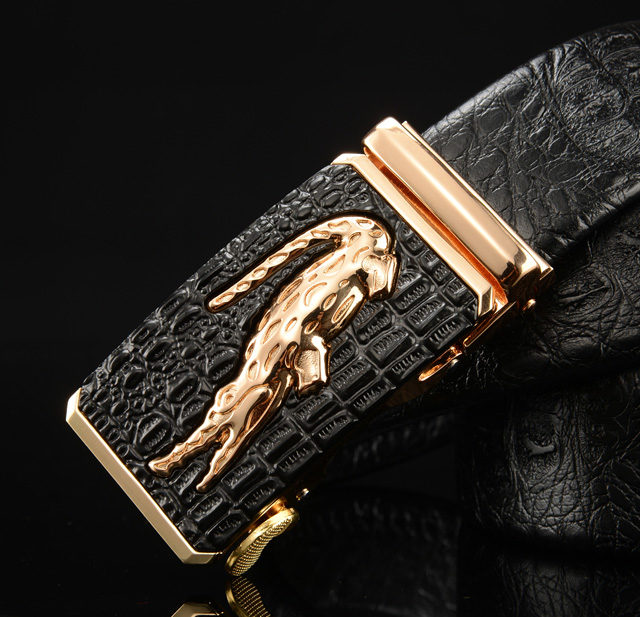 DESTINY Designer Belts Men High Quality Male Genuine Leather Strap Luxury Famous Brand Logo Crocodile Silver Gold Ceinture Homme
