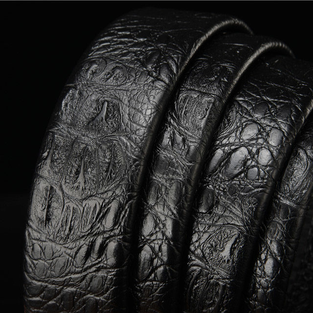 DESTINY Designer Belts Men High Quality Male Genuine Leather Strap Luxury Famous Brand Logo Crocodile Silver Gold Ceinture Homme