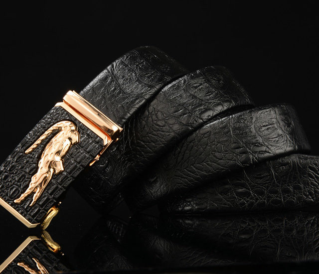 DESTINY Designer Belts Men High Quality Male Genuine Leather Strap Luxury Famous Brand Logo Crocodile Silver Gold Ceinture Homme