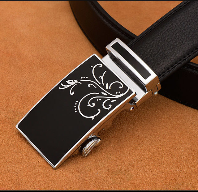 DESTINY Belt Men Luxury Famous Brand Designer High Quality Male Genuine Leather Strap White Automatic Buckle Belt Ceinture Homme