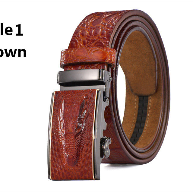 DESTINY Designer Belts Men High Quality Male Genuine Leather Strap Waist Crocodile Luxury Famous Brand Wedding Ceinture Homme