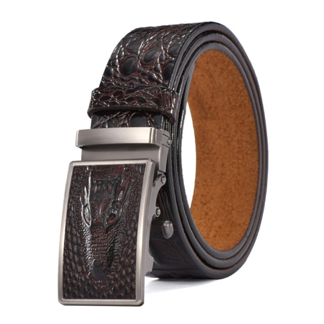DESTINY Designer Belts Men High Quality Male Genuine Leather Strap Waist Crocodile Luxury Famous Brand Wedding Ceinture Homme