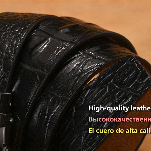 DESTINY Designer Belts Men High Quality Male Genuine Leather Strap Waist Crocodile Luxury Famous Brand Wedding Ceinture Homme