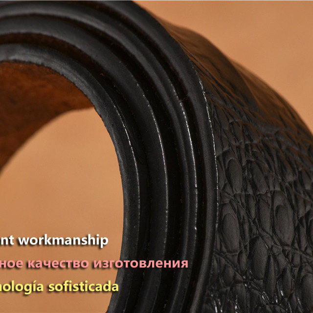 DESTINY Designer Belts Men High Quality Male Genuine Leather Strap Waist Crocodile Luxury Famous Brand Wedding Ceinture Homme