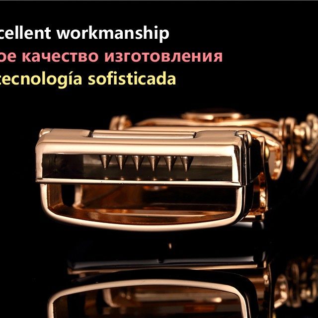 DESTINY Cow Leather Belt Men High Quality Metal Automatic Buckle Famous Brand Designer Fashion Strap Male Ceinture Homme Jeans