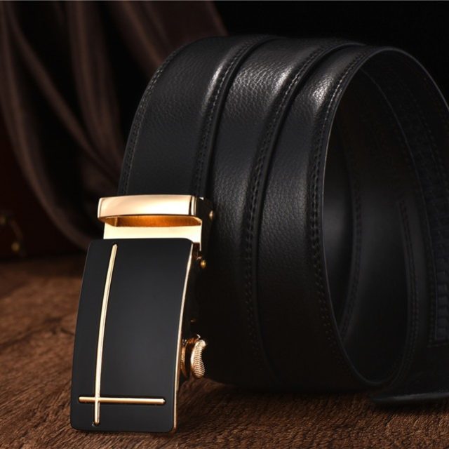 DESTINY Cow Leather Belt Men High Quality Metal Automatic Buckle Famous Brand Designer Fashion Strap Male Ceinture Homme Jeans