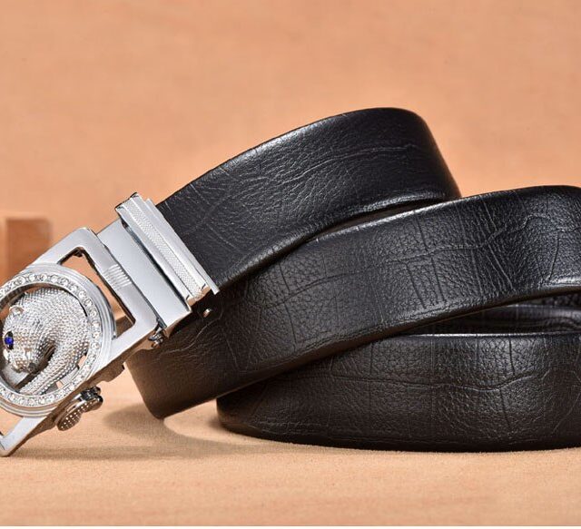 DESTINY Luxury Famous Brand Designer Belts Men High Quality Male Genuine Leather Strap Waist Wedding Belt for Jeans Leopard Wolf
