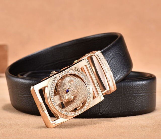 DESTINY Luxury Famous Brand Designer Belts Men High Quality Male Genuine Leather Strap Waist Wedding Belt for Jeans Leopard Wolf