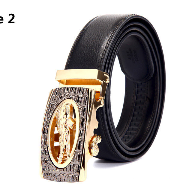 DESTINY Gold Belts For Men Luxury Brand Famous Designer Male Genuine Leather Strap High Quality Metal Automatic Cinto Ceinture