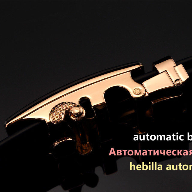 DESTINY Gold Belts For Men Luxury Brand Famous Designer Male Genuine Leather Strap High Quality Metal Automatic Cinto Ceinture