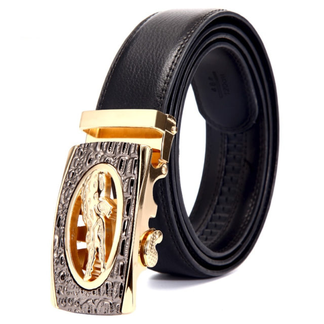 Men's Luxury Leather Belt. Various Styles (Alligator, Panther, etc)