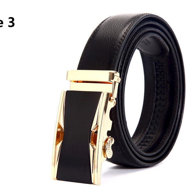 DESTINY Gold Belts For Men Luxury Brand Famous Designer Male Genuine Leather Strap High Quality Metal Automatic Cinto Ceinture