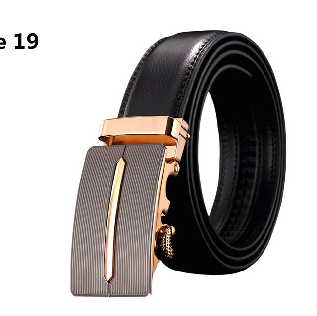 DESTINY Gold Belts For Men Luxury Brand Famous Designer Male Genuine Leather Strap High Quality Metal Automatic Cinto Ceinture