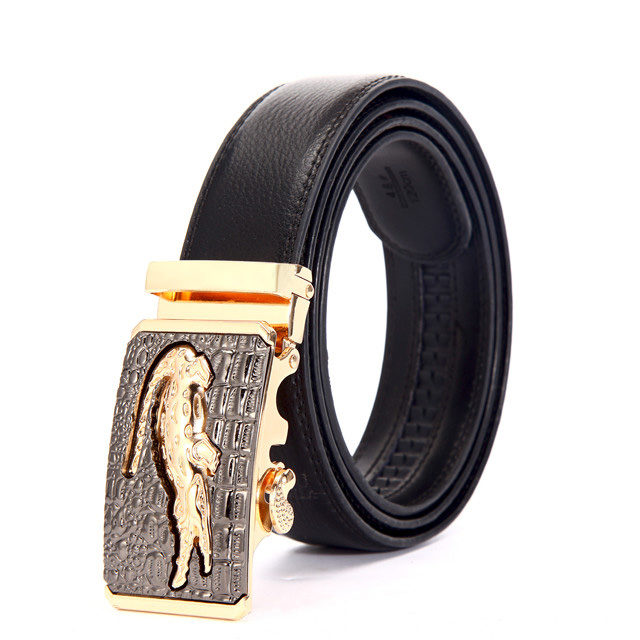 Men's Luxury Leather Belt. Various Styles (Alligator, Panther, etc)