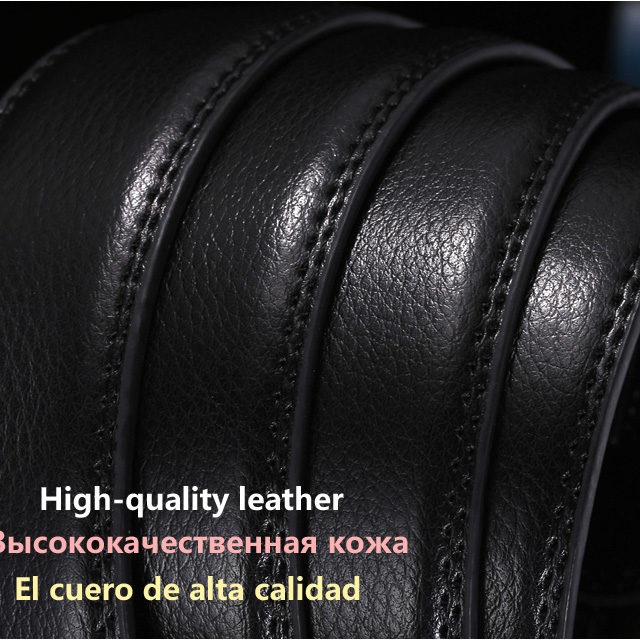 DESTINY Gold Belts For Men Luxury Brand Famous Designer Male Genuine Leather Strap High Quality Metal Automatic Cinto Ceinture