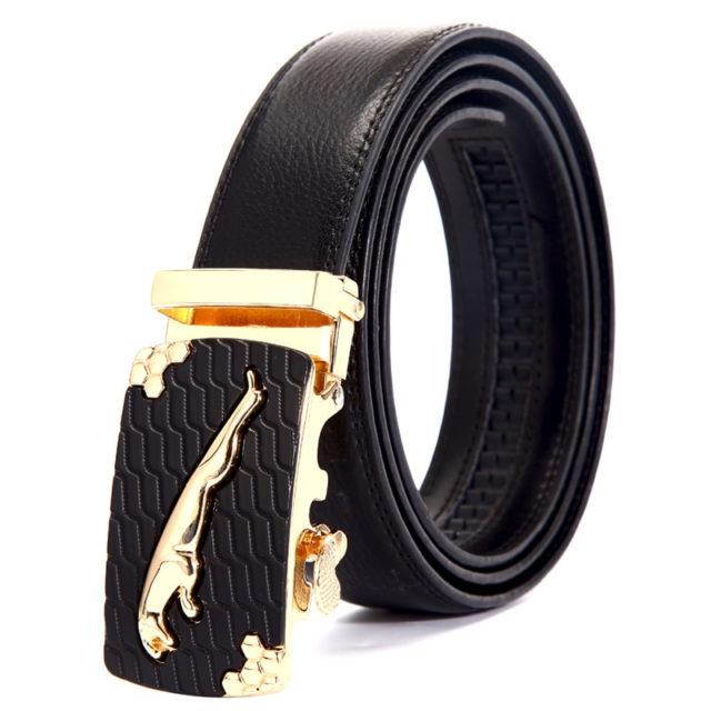 Men's Luxury Leather Belt. Various Styles (Alligator, Panther, etc)
