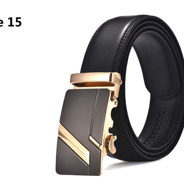 DESTINY Gold Belts For Men Luxury Brand Famous Designer Male Genuine Leather Strap High Quality Metal Automatic Cinto Ceinture