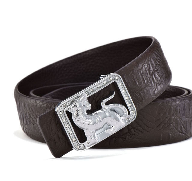 Men's High Quality Genuine Leather Tiger Belt.