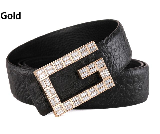 DESTINY Belts Men Luxury Famous Brand Designer High Quality Male Genuine Leather Strap Waist Wedding Crocodile GG Belt Fashion
