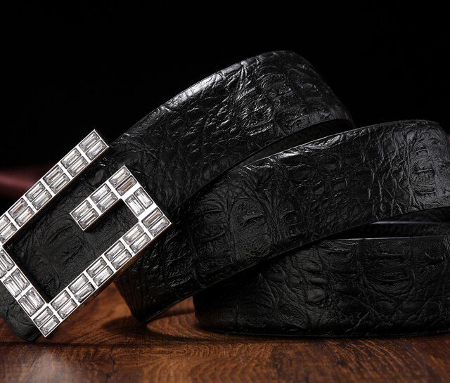 DESTINY Belts Men Luxury Famous Brand Designer High Quality Male Genuine Leather Strap Waist Wedding Crocodile GG Belt Fashion