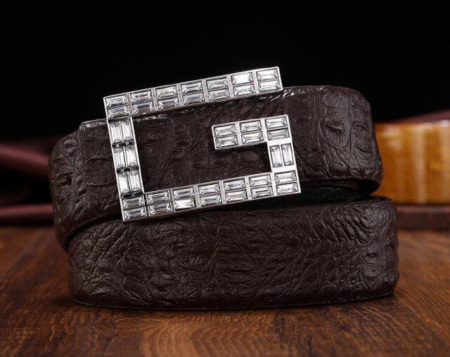 DESTINY Belts Men Luxury Famous Brand Designer High Quality Male Genuine Leather Strap Waist Wedding Crocodile GG Belt Fashion