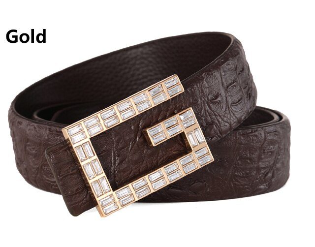 DESTINY Belts Men Luxury Famous Brand Designer High Quality Male Genuine Leather Strap Waist Wedding Crocodile GG Belt Fashion