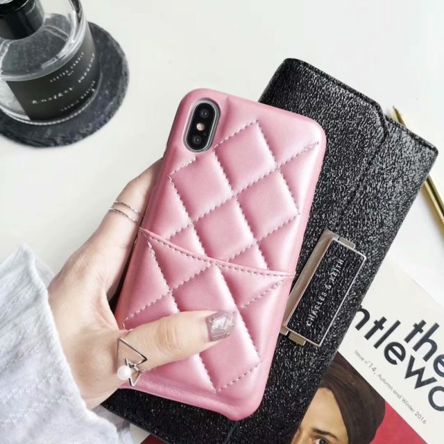 Luxury Fashion Lambskin Leather Phone Case For iPhone xs max xr x Women Card Slot Cover For iPhone 6 s 7 8 plus Case Luxury