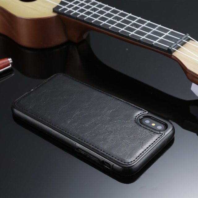 For iPhone X XS Max Luxury Leather Car Magnetic Women men's Business Cell Phone Cases For iPhone XR 6 6s 7 8 plus Case Cover