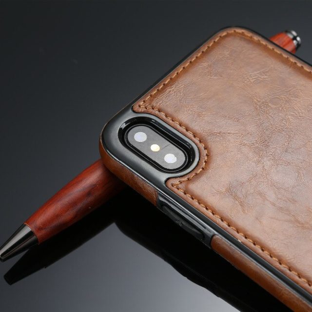 For iPhone X XS Max Luxury Leather Car Magnetic Women men's Business Cell Phone Cases For iPhone XR 6 6s 7 8 plus Case Cover