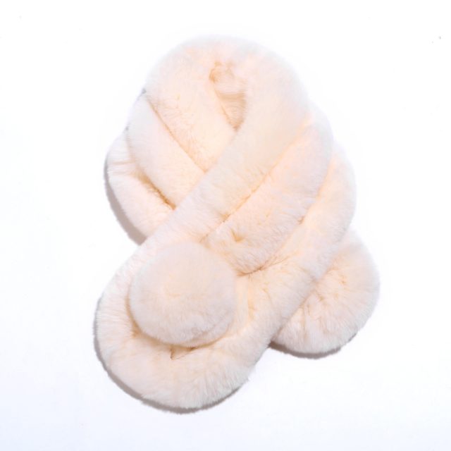 ZDFURS *Women's Real Fur Scarf High Quality Luxury Big Rex Rabbit Fur Scarves Thick Warm Winter Fashion Brand New Arrival