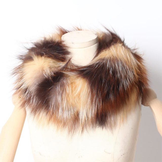 ZDFURS* 2018 New Women Fox Fur Scarf Snood Colorful Real Fur Wraps Silver Fox Fur Collars Scarves Multicolor Fashion Fur Shawls