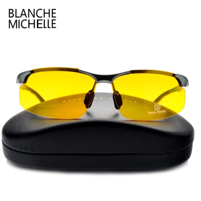 2019 Aluminum Magnesium Men Sunglasses Polarized Sports Driving Night Vision Goggles Sunglass Fishing UV400 Rimless Sun Glasses