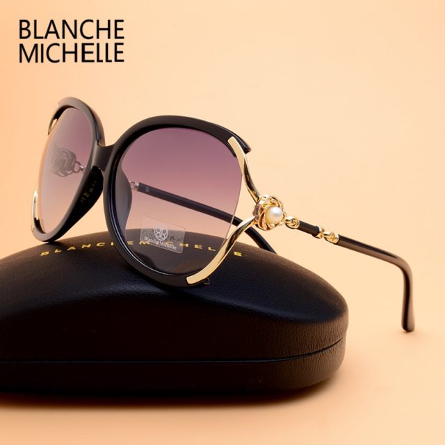 Blanche Michelle 2019 Women Sunglasses Polarized UV400 Brand Designer High Quality Gradient Sun Glasses Female oculos With Box