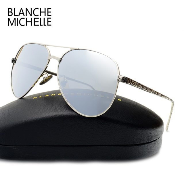 2019 High Quality Pilot Sunglasses Women Polarized UV400 Sunglass Mirror Sun Glasses Brand Designer Pink Lens With Original Box
