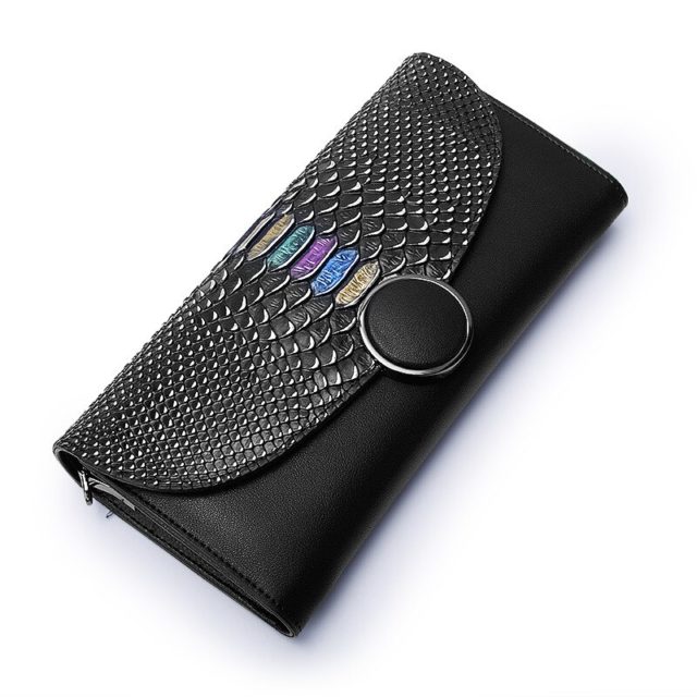 CICICUFF Fashion Snake Pattern Lady's Day Clutches Long Wallet Clutch Genuine Leather Chain Messenger Bag Evening Bags for Women
