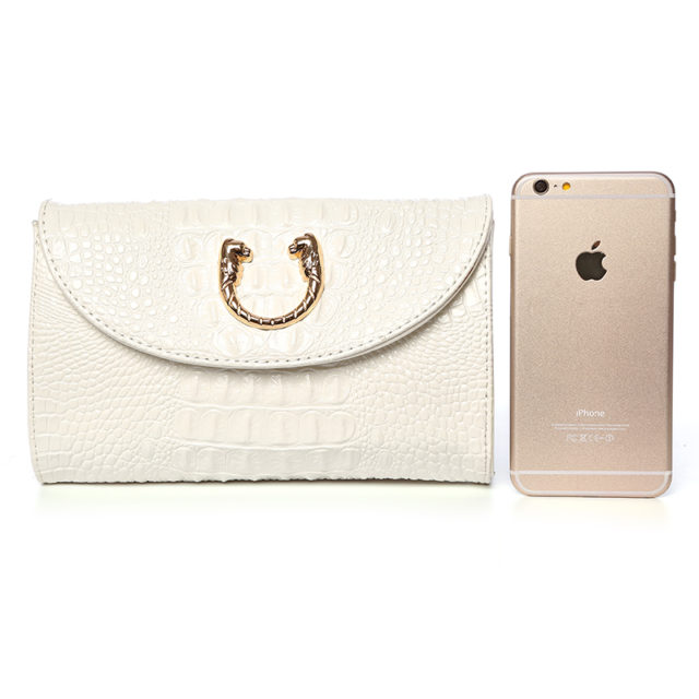 Fashion Alligator Women's Clutch Bag Genuine Leather Lady Golden Envelope Bag Clutch Evening Bags With Two Sizes For Choose A050