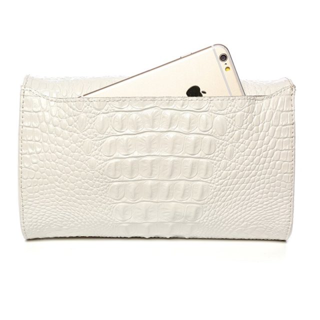 Fashion Alligator Women's Clutch Bag Genuine Leather Lady Golden Envelope Bag Clutch Evening Bags With Two Sizes For Choose A050