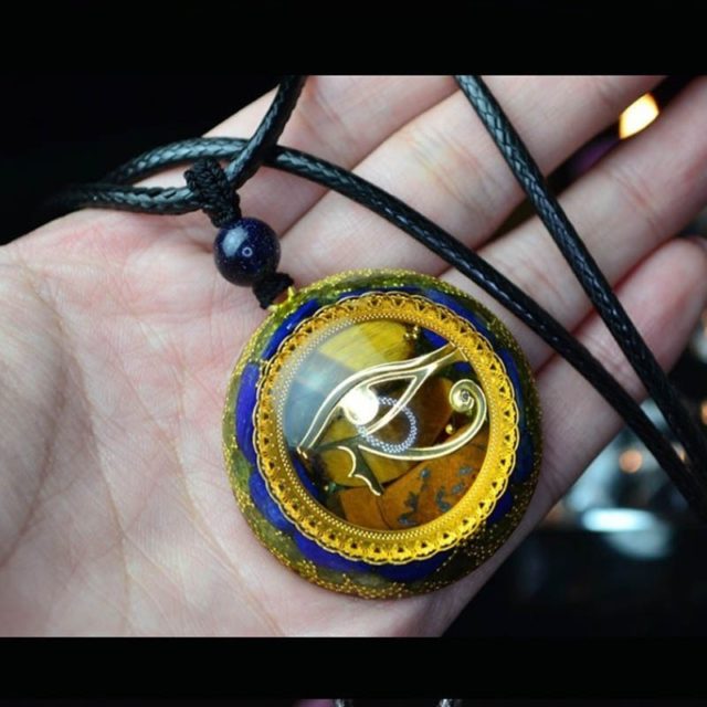 Orgonite Energy Pendant Orgone Crystal Necklace Men And Women Career Amulet Magnetic Field Energy Converter witca