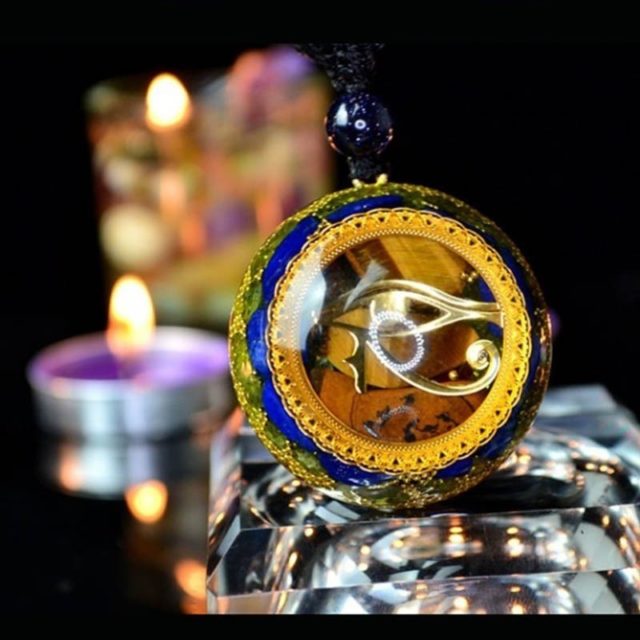 Orgonite Energy Pendant Orgone Crystal Necklace Men And Women Career Amulet Magnetic Field Energy Converter witca