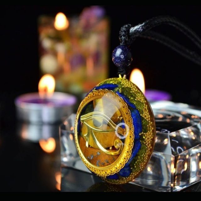 Orgonite Energy Pendant Orgone Crystal Necklace Men And Women Career Amulet Magnetic Field Energy Converter witca